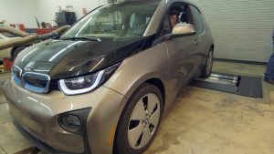 Drive-trace testing the i3 on the chassis dynamometer