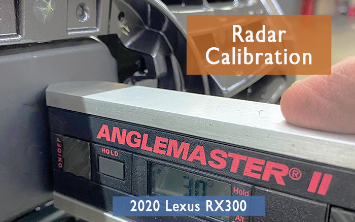 2020 Lexus RX300 having the ADAS Radar Calibration procedure taking place after a wheel alignment